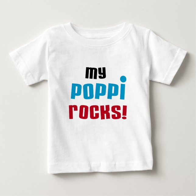 My Poppi Rocks T-shirts and Gifts (Front)