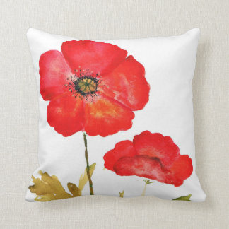 My Poppies Throw Pillow