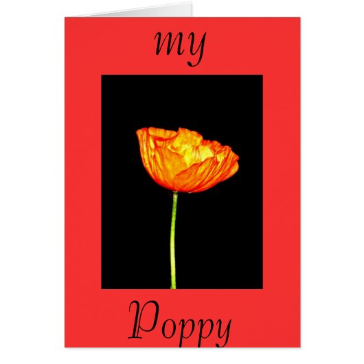 My Poppy Cards (Front)