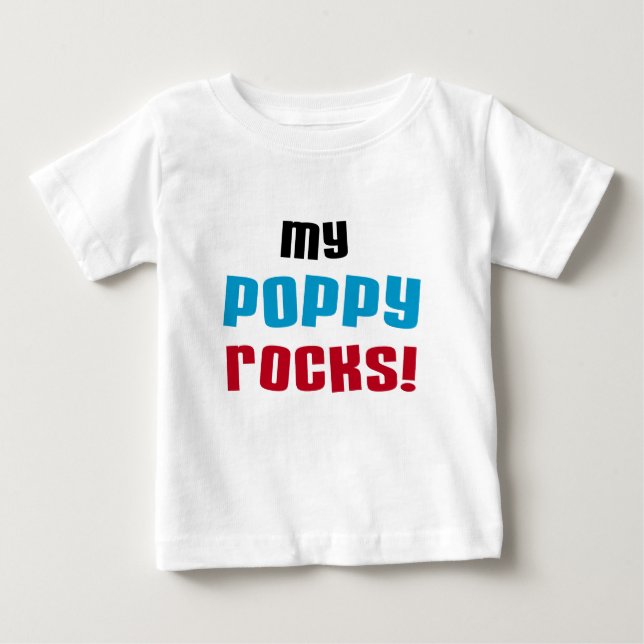 My Poppy Rocks T-shirts and Gifts (Front)