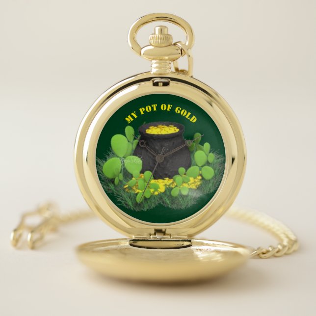 My Pot of Gold Leprechaun Pocket Watch (Inside)