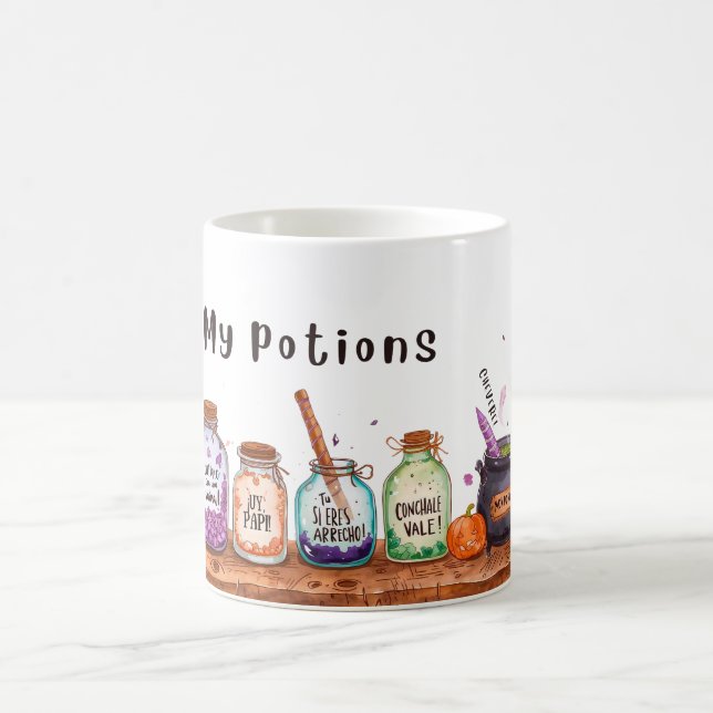 "My Potions" with Venezuelan Phrases Coffee Mug (Center)