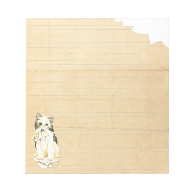 My Powderpuff Ate My Homework Notepad (Front)