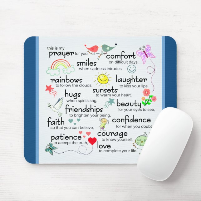My Prayer For You Blessings Mouse Pad (With Mouse)