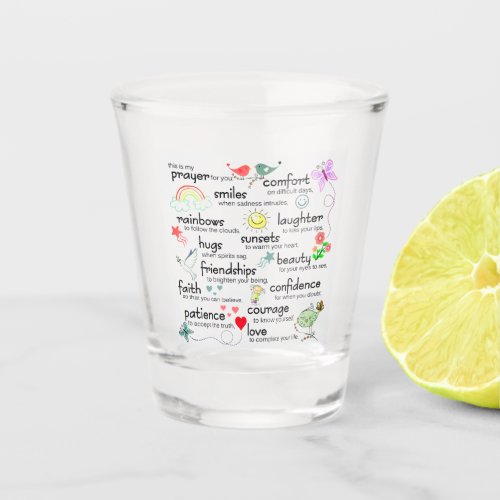 My Prayer For You Blessings Shot Glass