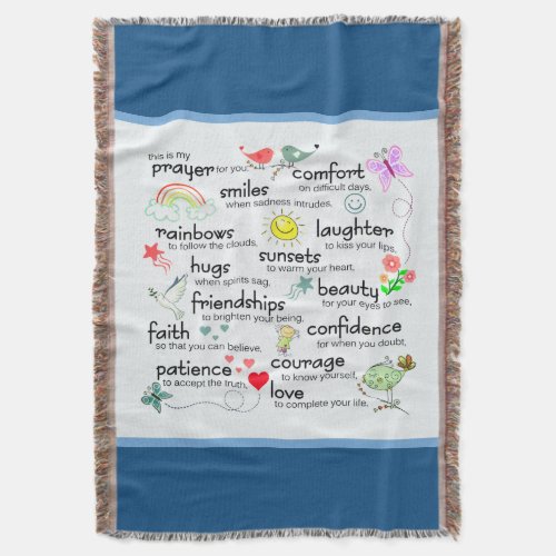 My Prayer For You Blessings Throw Blanket