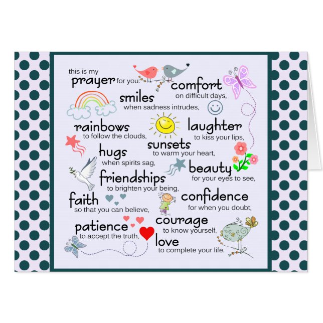 My Prayer For You Card (Front Horizontal)