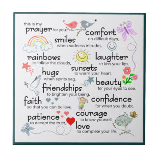 My Prayer For You Ceramic Tile