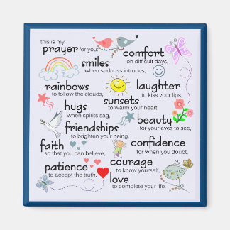 My Prayer For You | Classic Blue Magnet