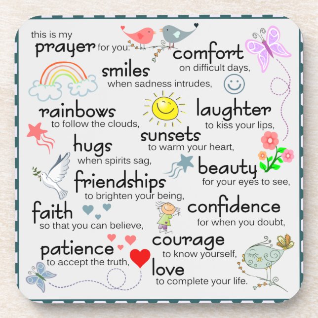 My Prayer For You Coaster (Front)