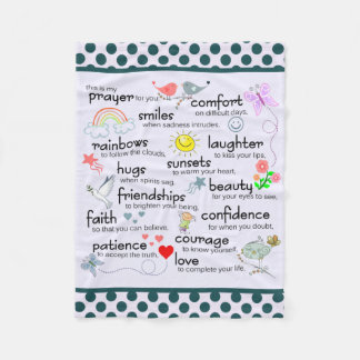 My Prayer For You Fleece Blanket