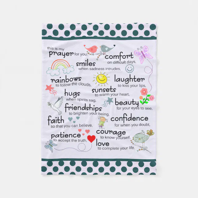 My Prayer For You Fleece Blanket Zazzle