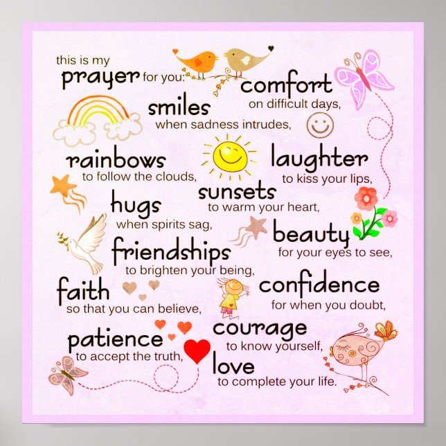 My Prayer For You | Light Pink Poster (Front)