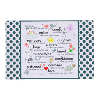 My Prayer For You Placemat