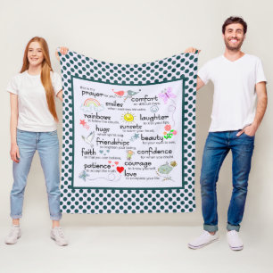 My Prayer For You Poem Fleece Blanket