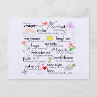 My Prayer For You Postcard