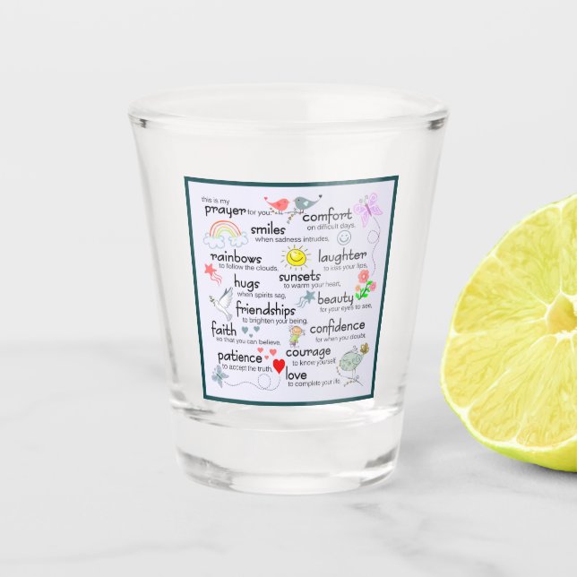 My Prayer For You Shot Glass (Front)
