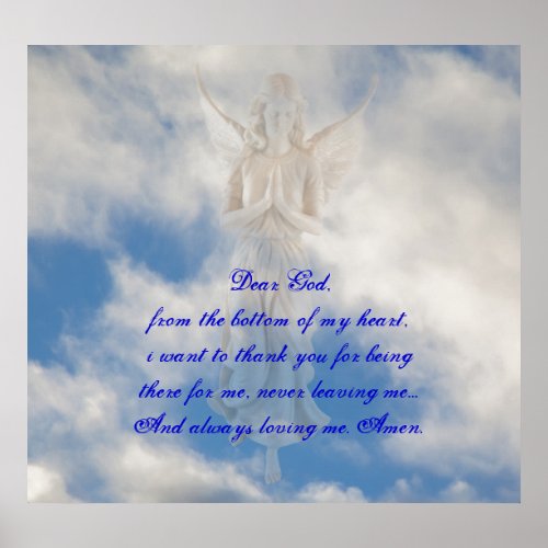 My prayer of praise to God by healing love Poster