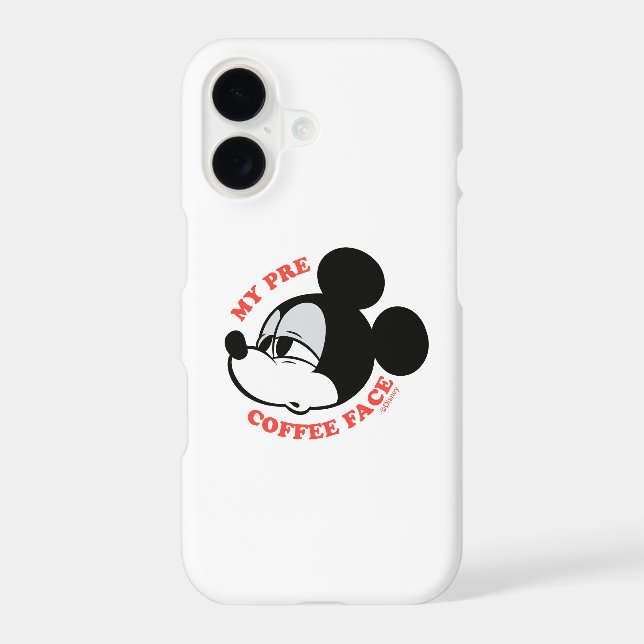 My Pre Coffee Face Mickey Mouse Case-Mate iPhone Case (Back)