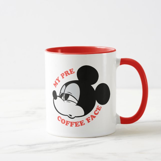 My Pre Coffee Face Mickey Mouse Mug (Right)