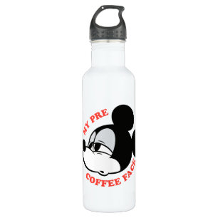 My Pre Coffee Face Mickey Mouse Stainless Steel Water Bottle
