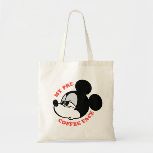 My Pre Coffee Face Mickey Mouse Tote Bag