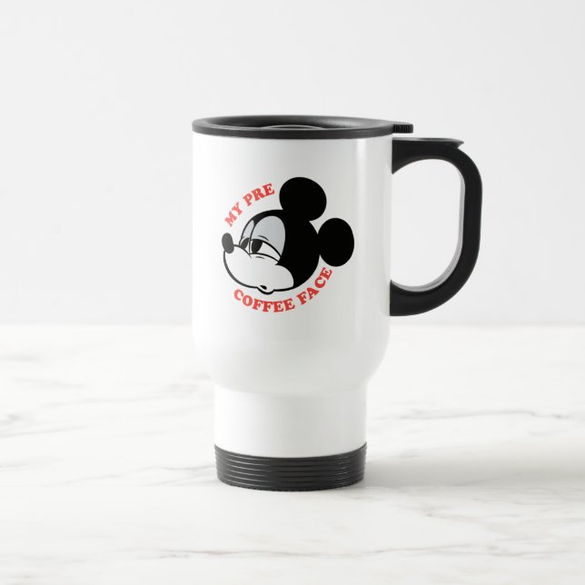 My Pre Coffee Face Mickey Mouse Travel Mug (Right)