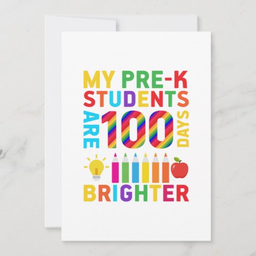 My Pre_k Students Are 100 Days Brighter Save The Date