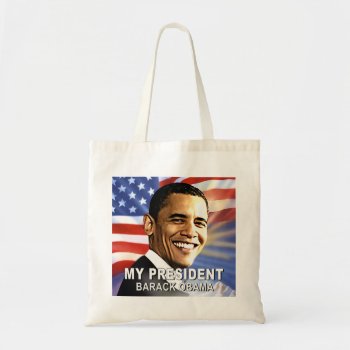 My President Barack Obama (flag) Tote Bag by thebarackspot at Zazzle