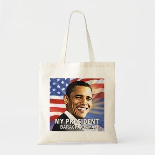 My President Barack Obama flag Tote Bag