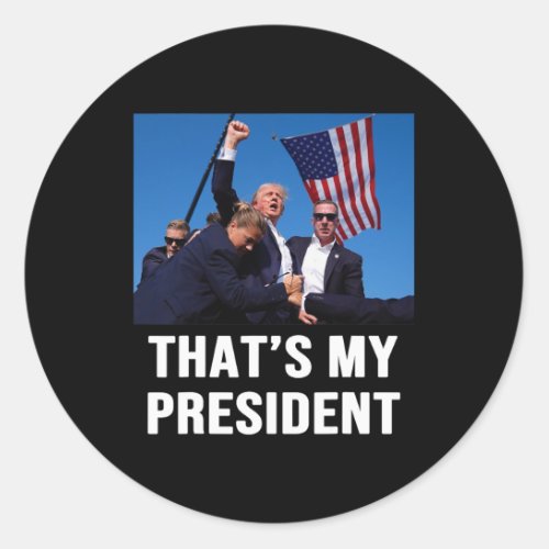 My President Trump 2024  Classic Round Sticker