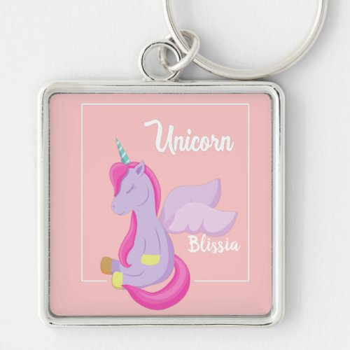 My Pretty Little Unicorn Name Keychain  Blissia