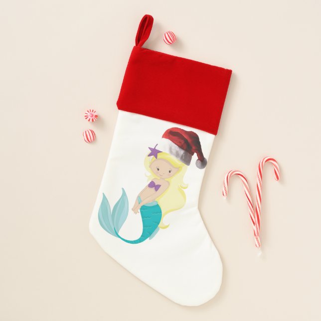 My Pretty Mermaid Christmas Stocking (Front)