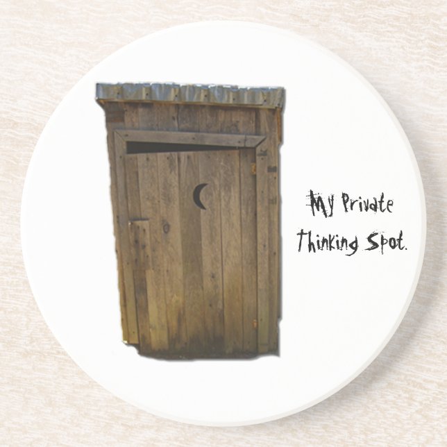 My Private Thinking Spot. Drink Coaster (Front)