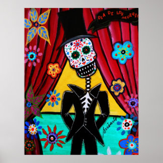 My Professor Teacher Day of the Dead Poster