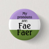 My pronouns are: Fae Faer - genderqueer flag Button | Zazzle