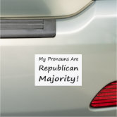 Republicans against Donald Trump Oval Car Magnet