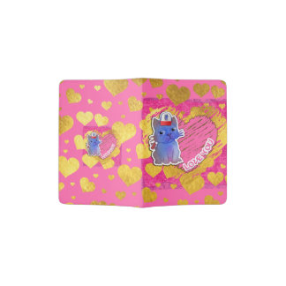 My Purple Vanda Cat Pet by AliceCCI Passport Holder