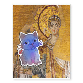 My Purple Vanda Cat Pet – Original Drawing Temporary Tattoos