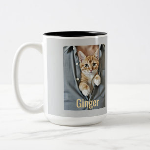 My Purr-fect Cat Dad, Two-Tone Coffee Mug