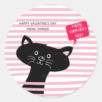 My Purr-fect Friend! Cute Cat Classroom Valentine