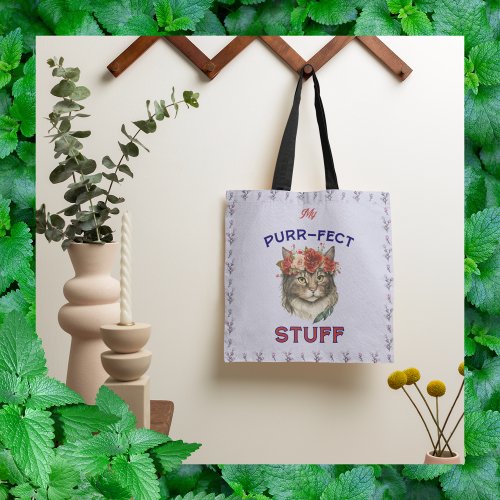 My purr_fect stuff tote bag