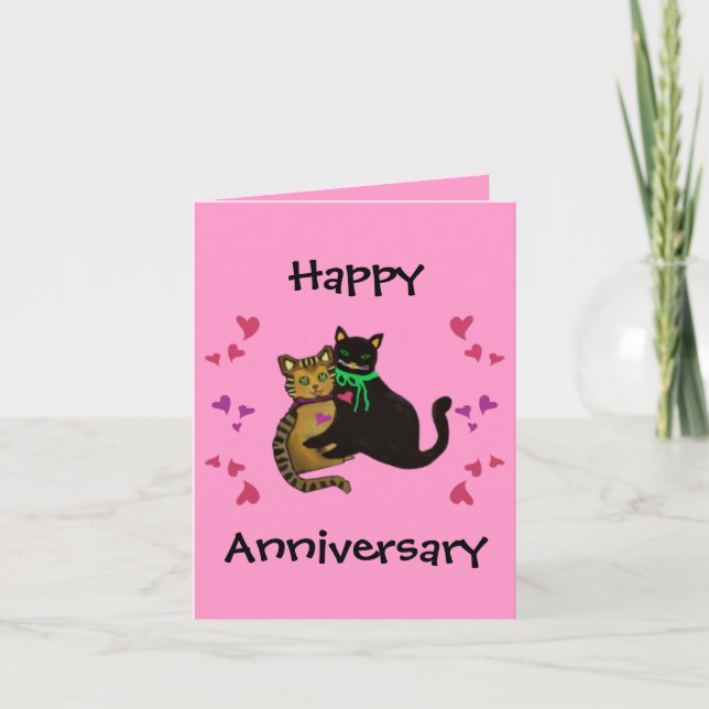 My Purrfect Love Anniversary Card (Front)