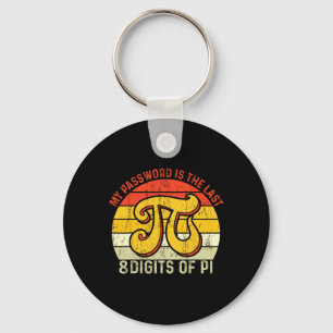 My Pword Is The Last 8 Digits Of Pi  Keychain