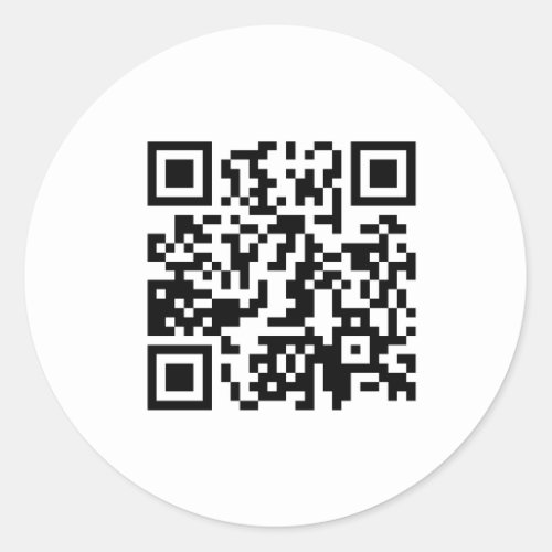 My QR Code For my Website _ Create Custom Branded Classic Round Sticker