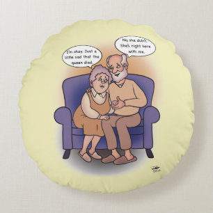 My Queen Round Pillow