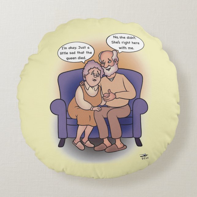My Queen Round Pillow (Front)