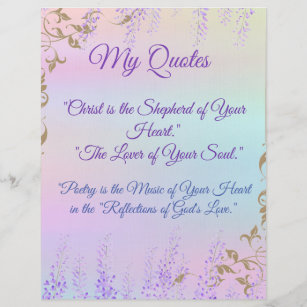 My Quotes Personalized Paper