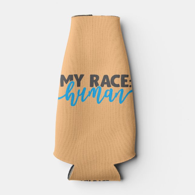 My Race: Human   Bottle Cooler (Front)