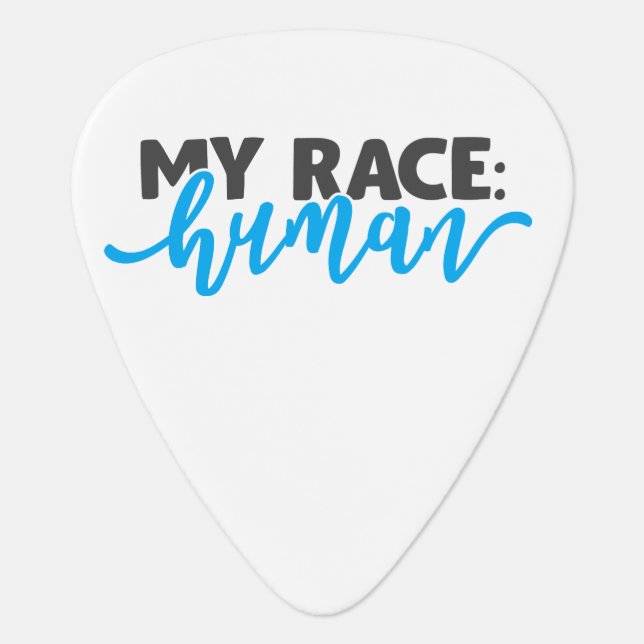 My Race: Human Guitar Pick (Front)